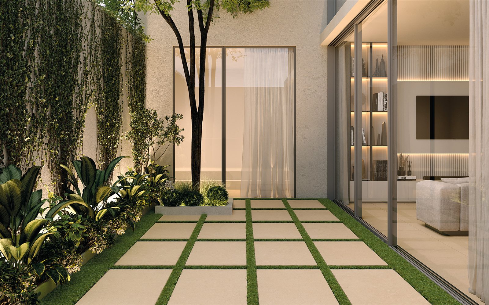 Dalles grand format en terrasse
